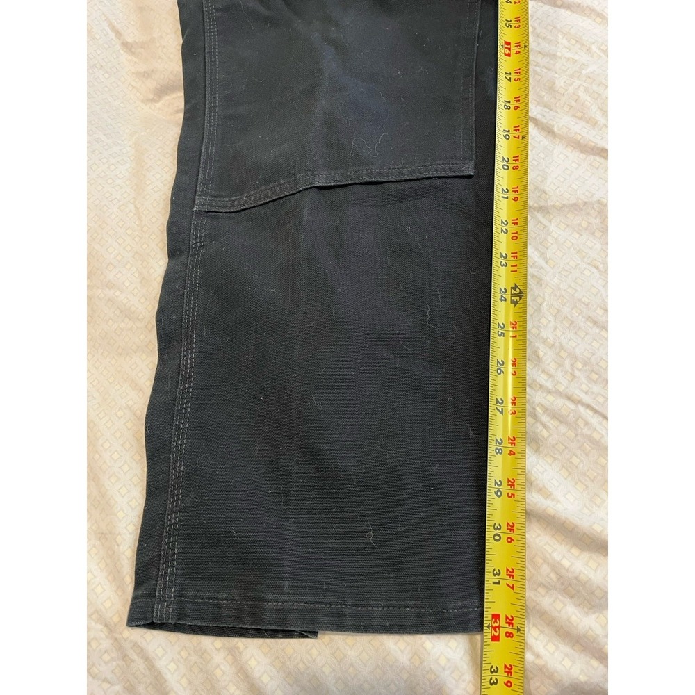 Carhartt Black Double Knees Loose Fit B136-BLK 40x32 Carpenter Pants - Picture 4 of 6